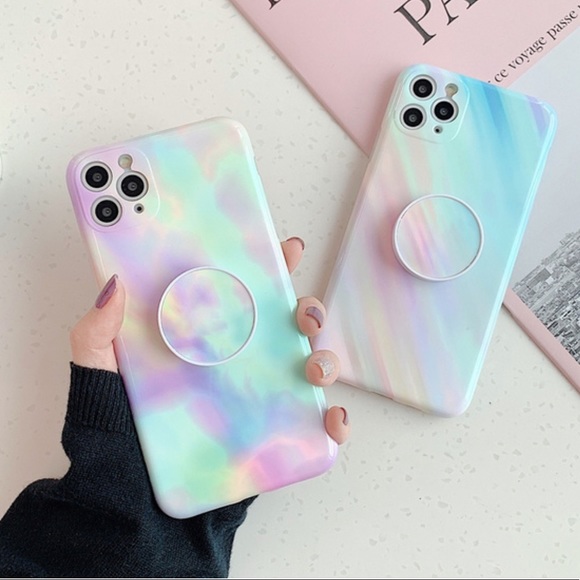 💕12/Mini/Pro/Max Tie Dye Case w Kickstand Holder💕 - Picture 5 of 7